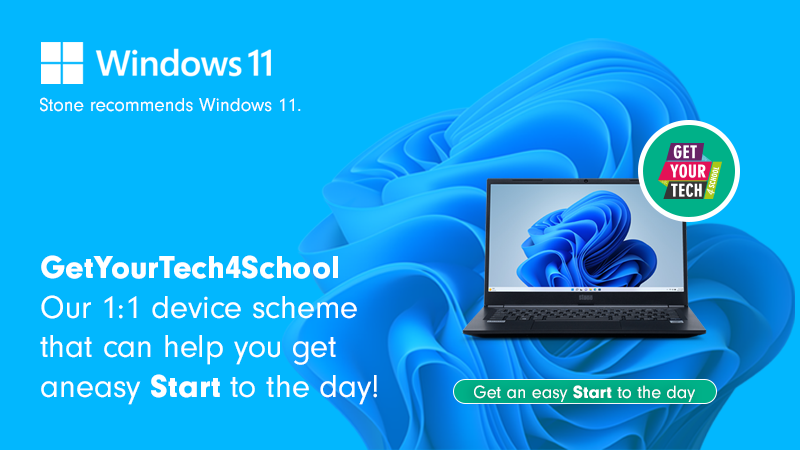 Get an easy start to the day with GetYourTech4School, our Windows 11 1:1 device scheme