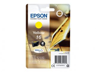 Epson Ink Cartridges, DURABrite" Ultra, 16, Pen and crossword, Singlepack, 1 x 3.1 ml Yellow