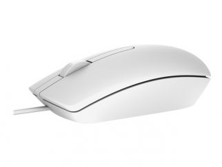 Dell MS116 - mouse - USB - white