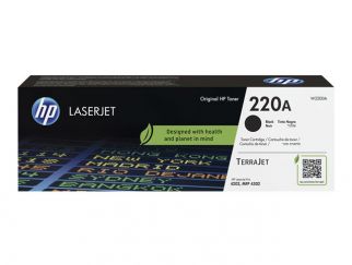 HP 220A - Black - original - LaserJet - toner cartridge (W2200A) - for Color LaserJet Pro 4202de, 4202dn, 4202dw, 4202dwe, 4302dw, 4302dwe, 4302fdn