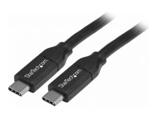 StarTech.com 4m USB C Cable w/ PD - 13ft USB Type C Cable - 5A Power Delivery - USB 2.0 USB-IF Certified - USB 2.0 Type-C Cable - 100W/5A (USB2C5C4M) - USB cable - 24 pin USB-C (M) to 24 pin USB-C (M) - USB 2.0 - 5 A - 4 m - for P/N: CDP2HVGUASPD, DKT30CH
