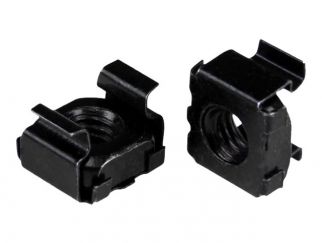 StarTech.com M5 Cage Nuts - 50 Pack, Black - M5 Mounting Cage Nuts for Server Rack & Cabinet (CABCAGENUTSB) - cage nuts