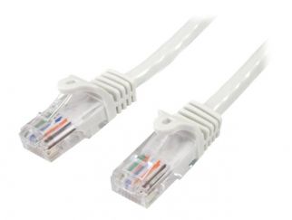 StarTech.com 5m White Cat5e / Cat 5 Snagless Ethernet Patch Cable 5 m - network cable - 5 m - white