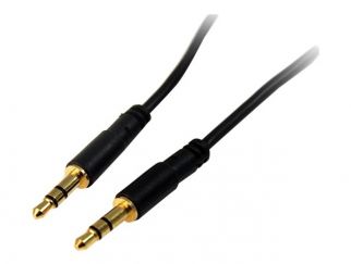 StarTech.com 6 ft Slim 3.5mm Stereo Audio Cable - M/M - 3.5mm Male to Male Audio Cable for your Smartphone, Tablet or MP3 Player (MU6MMS) - audio cable - 1.8 m