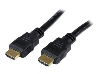 StarTech.com 2m 4K High Speed HDMI Cable - Gold Plated - UHD 4K x 2K - Premium HDMI Video Cable for Your TV, Monitor or Display (HDMM2M) - HDMI cable - HDMI male to HDMI male - 2 m - shielded - black - for P/N: CDPVGDVHDBP, DK30CH2DPPDU, DK30CHDPPDUE, DKW