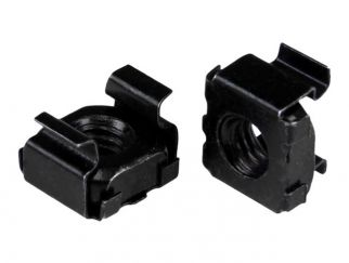 StarTech.com M5 Cage Nuts - 50 Pack, Black - M5 Mounting Cage Nuts for Server Rack & Cabinet (CABCAGENUTSB) - cage nuts