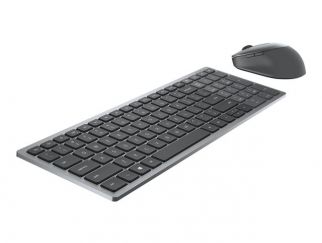 Dell Wireless Keyboard and Mouse KM7120W - keyboard and mouse set - UK - titan grey