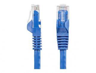 StarTech.com 100ft CAT6 Ethernet Cable, 10 Gigabit Snagless RJ45 650MHz 100W PoE Patch Cord, CAT 6 10GbE UTP Network Cable w/Strain Relief, Blue, Fluke Tested/Wiring is UL Certified/TIA - Category 6 - 24AWG (N6PATCH100BL) - patch cable - 30.5 m - blue