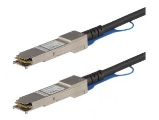 StarTech.com Juniper QFX-QSFP-DAC-1M Compatible 1m 40G QSFP+ to QSFP+ Direct Attach Cable Twinax, 40GbE QSFP+ Copper DAC 40 Gbps Low Power Passive Transceiver Module DAC, 40GE QSFP+ Cable - Lifetime Warranty (QFXQSFPDAC1M) - direct attach cable - 1 m - bl