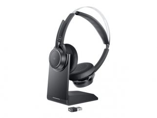 Dell Premier Wireless ANC Headset WL7022 - Headset - Bluetooth - wireless - active noise cancelling - USB-A via Bluetooth adapter - Zoom Certified, Certified for Microsoft Teams - for Latitude 5421, 55XX, OptiPlex 3090, Precision 3260, 7560, 7760, Vostro 