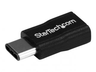 StarTech.com USB C to USB Micro B - USB Type C to USB M / F - USB 2.0 - USB C Connector - USB-C to USB Micro B Adapter (USB2CUBADP) - USB adapter - 24 pin USB-C (M) to Micro-USB Type B (F) - USB 2.0 - black