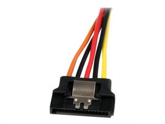 StarTech.com 6in Latching SATA Power Y Splitter Cable Adapter - M/F - 6 inch Serial ATA Power Cable Splitter - SATA Power Y Cable Adapter - power splitter - SATA power to SATA power - 15.24 cm