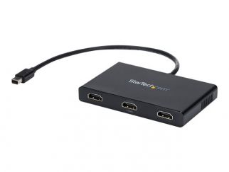 StarTech.com 3 Port Mini DisplayPort MST Hub - 4K 30Hz - Mini DP to HDMI Video Splitter for Multiple Monitors - mDP to HDMI (MSTMDP123HD) - video/audio splitter - 3 ports