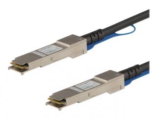 StarTech.com Cisco QSFP-H40G-CU1M Compatible 1m 40G QSFP+ to QSFP+ DAC Twinax, 40GbE QSFP+ Copper DAC 40 Gbps/40GE Low Power Passive QSFP+ Transceiver Module DAC, Cisco Firepower C9200 - Lifetime Warranty (QSFPH40GCU1M) - 40GBase direct attach cable - 1 m