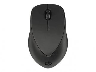 HP Premium - Mouse - right and left-handed - laser - 3 buttons - wireless - 2.4 GHz - USB wireless receiver - black