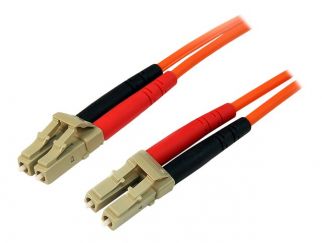 StarTech.com 2m Fiber Optic Cable - Multimode Duplex 50/125 - LSZH - LC/LC - OM2 - LC to LC Fiber Patch Cable (50FIBLCLC2) - Network cable - LC multi-mode (M) to LC multi-mode (M) - 2 m - fibre optic - duplex - 50 / 125 micron - for P/N: GLCLHSMDSTTA, GLC
