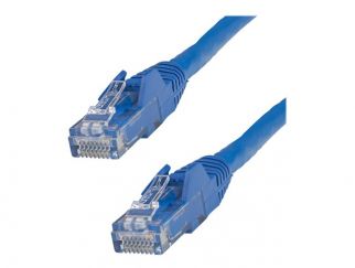 StarTech.com 75ft CAT6 Ethernet Cable, 10 Gigabit Snagless RJ45 650MHz 100W PoE Patch Cord, CAT 6 10GbE UTP Network Cable w/Strain Relief, Blue, Fluke Tested/Wiring is UL Certified/TIA - Category 6 - 24AWG (N6PATCH75BL) - patch cable - 22.9 m - blue