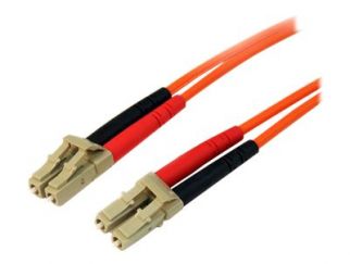StarTech.com 30m Fiber Optic Cable - Multimode Duplex 50/125 - LSZH - LC/LC - OM2 - LC to LC Fiber Patch Cable (50FIBLCLC30) - network cable - 30 m - orange