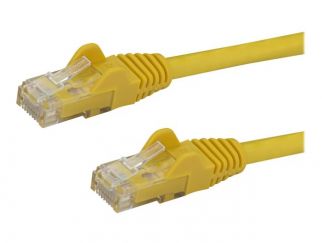 StarTech.com 3m CAT6 Ethernet Cable, 10 Gigabit Snagless RJ45 650MHz 100W PoE Patch Cord, CAT 6 10GbE UTP Network Cable w/Strain Relief, Yellow, Fluke Tested/Wiring is UL Certified/TIA - Category 6 - 24AWG (N6PATC3MYL) - patch cable - 3 m - yellow