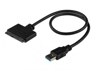 StarTech.com SATA to USB Cable - USB 3.0 to 2.5" SATA III Hard Drive Adapter - External Converter for SSD/HDD Data Transfer (USB3S2SAT3CB) - Storage controller - 2.5" - SATA 6Gb/s - USB 3.0