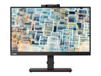 Lenovo ThinkVision T22v-20 - LED monitor - 21.5" - 1920 x 1080 Full HD (1080p) @ 75 Hz - IPS - 250 cd/mï¿½ - 1000:1 - 4 ms - HDMI, VGA, DisplayPort - speakers - raven black