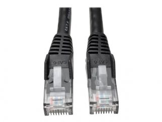 Eaton Tripp Lite Series Cat6 Gigabit Snagless Molded (UTP) Ethernet Cable (RJ45 M/M), PoE, Black, 10 ft. (3.05 m) - Patch cable - RJ-45 (M) to RJ-45 (M) - 3.05 m - UTP - CAT 6 - molded, snagless, stranded - black