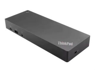 Think Pad Docking station - USB-C (USB C) - 2 x HDMI, 2 x Display Port (DP) - Ethernet GigE - 135 Watt (135W) - UK United Kingdom - for Miix 520-12IKB, Tablet 10, ThinkPad E480, E580, L380, L380 Yoga, L470, L480, L580, P51s, P52s, T25, T470, T470p, T470s,