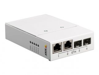 AXIS T8604 Media Converter Switch - Fibre media converter - GigE - 10Base-T, 100Base-TX, 1000Base-X, 100Base-X - 2 ports - RJ-45 / SFP (mini-GBIC)