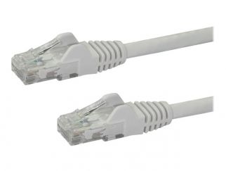 StarTech.com 10m CAT6 Ethernet Cable, 10 Gigabit Snagless RJ45 650MHz 100W PoE Patch Cord, CAT 6 10GbE UTP Network Cable w/Strain Relief, White, Fluke Tested/Wiring is UL Certified/TIA - Category 6 - 24AWG (N6PATC10MWH) - patch cable - 10 m - white