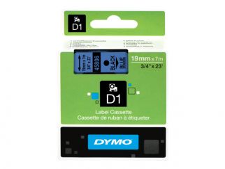 DYMO D1 - label tape - 1 cassette(s) - Roll (1.9cm x 7m)