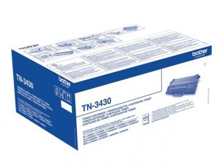 Brother TN3430 - Black - original - toner cartridge - for Brother HL-L5000, L5050, L5100, L5200, L6450, MFC-L5700, L5750, L6800, L6900, L6950, L6970