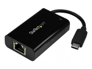 StarTech.com USB C to Gigabit Ethernet Adapter/Converter w/ PD 2.0, 1Gbps USB 3.1 Type C to RJ45/LAN Network w/ Power Delivery Pass Through Charging, TB3 Compatible/ MacBook Pro Chromebook - USB Type-C to Ethernet (US1GC30PD) - network adapter - USB-C - G