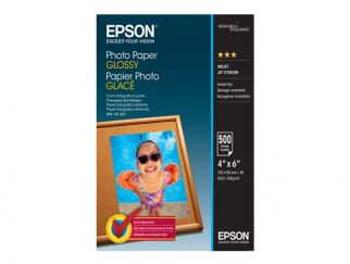 Epson Media, Media, Sheet paper, Photo Paper Glossy, Office - Photo Paper, Home - Photo Paper, Photo, 10 x 15 cm, 200 g/m2, 500 Sheets, Singlepack