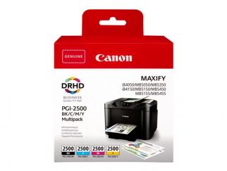 Canon PGI-2500 BK/C/M/Y Multipack - 4-pack - black, yellow, cyan, magenta - original - ink tank