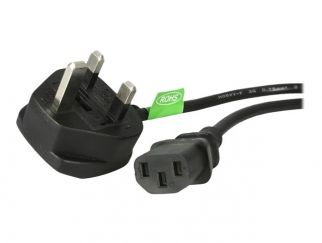 StarTech.com 10ft (3m) UK Computer Power Cable, 18AWG, BS 1363 to C13 Power Cord, 10A 250V, Black Replacement AC Power Cord, TV/Monitor Power Cable, BS 1363 to IEC 60320 C13 Kettle Lead - Power Supply Cable - power cable - IEC 60320 C13 to BS 1363 - 3 m