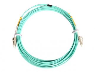 StarTech.com 2m Fiber Optic Cable - 10 Gb Aqua - Multimode Duplex 50/125 - LSZH - LC/LC - OM3 - LC to LC Fiber Patch Cable - patch cable - 2 m - aqua