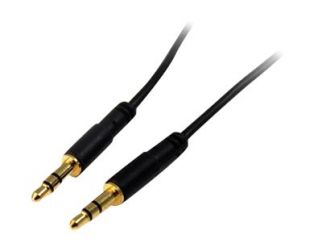 StarTech.com 3.5mm Audio Cable - 10 ft - Slim - M / M - AUX Cable - Male to Male Audio Cable - AUX Cord - Headphone Cable - Auxiliary Cable (MU10MMS) - audio cable - 3 m