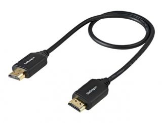 StarTech.com StarTech.com Premium Certified High Speed HDMI 2.0 Cable with Ethernet - 1.5ft 0.5m - HDR 4K 60Hz - 20 inch Short HDMI Male to Male Cord (HDMM50CMP) - HDMI cable with Ethernet - 50 cm