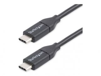 StarTech.com USB C to USB C Cable - 3m / 10 ft - USB Cable Male to Male - USB-C Cable - USB-C Charge Cable - USB Type C Cable - USB 2.0 (USB2CC3M) - USB cable - 24 pin USB-C (M) to 24 pin USB-C (M) - Thunderbolt 3 / USB 2.0 - 3 m - black - for P/N: DKT30C