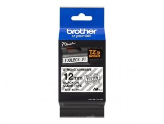 Brother TZe-S131 - Extra strength adhesive - black on clear - Roll (1.2 cm x 8 m) 1 cassette(s) laminated tape - for Brother PT-D210, D600, H110, P-Touch PT-1005, 1880, E800, H110, P-Touch Cube Plus PT-P710