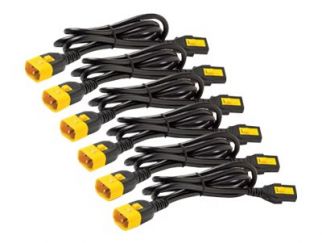 Power Cord Kit (6 ea), Locking, C13 to C14, 1.2m