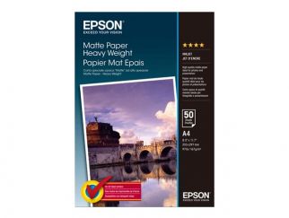 Epson Media, Media, Sheet paper, Matte Paper Heavy Weight, Home - Photo Paper, Photo, A4, 210 mm x 297 mm, 167 g/m2, 50 Sheets, Singlepack