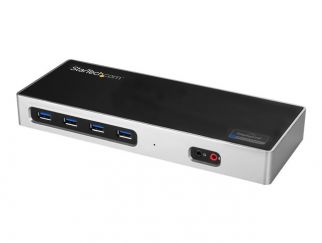 StarTech.com Dual 4K Dock - Mac and Windows - USB-A & USB-C - DP & HDMI (DK30A2DH) - docking station - USB-C / Thunderbolt 3 - 2 x HDMI - GigE