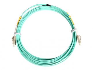 StarTech.com 3m Fiber Optic Cable - 10 Gb Aqua - Multimode Duplex 50/125 - LSZH - LC/LC - OM3 - LC to LC Fiber Patch Cable - patch cable - 3 m - aqua