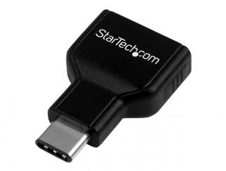 StarTech.com USB-C to USB Adapter - USB-C to USB-A - USB 3.1 Gen 1 - 5Gbps - USB C Adapter - USB Type C (USB31CAADG) - USB adapter - 24 pin USB-C (M) to USB Type A (F) - USB 3.1 - black - for P/N: HB31C2A1CGS, HB31C2A2CB, HB31C3A1CS, HB31C3ASDMB, HB31C4AS