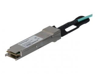 StarTech.com MSA Uncoded Compatible 30m/98.4ft 40G QSFP+ to QSFP+ AOC Cable, 40 GbE QSFP+ Active Optical Fiber, 40 Gbps QSFP Plus/Transceiver Module Cable, 40GE QSFP+ Active Optical Cable - Lifetime Warranty (QSFP40GAO30M) - 40GBase direct attach cable - 