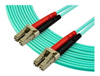 StarTech.com 7 m OM4 LC to LC Multimode Duplex Fiber Optic Patch Cable - Aqua - 50/125 - Fiber Optic Cable - 40/100Gb - LSZH (450FBLCLC7) - patch cable - 7 m - aqua