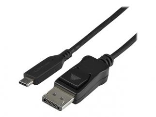 StarTech.com 3.3ft/1m USB C to DisplayPort 1.4 Cable, 4K/5K/8K USB Type-C to DP 1.4 Alt Mode Video Adapter Converter, HBR3/HDR/DSC, 8K 60Hz DP 1.4 Monitor Cable for USB-C and Thunderbolt 3 - USB-C to DP 8K Cable (CDP2DP141MB) - external video adapter - bl