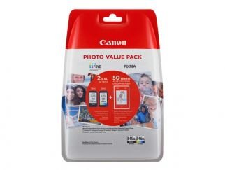 Canon PG-545 XL/CL-546XL Photo Value Pack - black, yellow, cyan, magenta, colour (cyan, magenta, yellow) - original - ink tank / paper kit