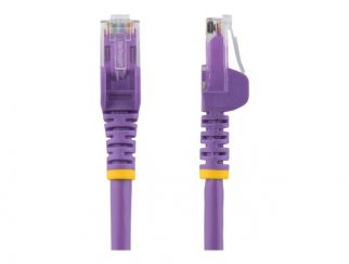 StarTech.com 10m CAT6 Ethernet Cable, 10 Gigabit Snagless RJ45 650MHz 100W PoE Patch Cord, CAT 6 10GbE UTP Network Cable w/Strain Relief, Purple, Fluke Tested/Wiring is UL Certified/TIA - Category 6 - 24AWG (N6PATC10MPL) - network cable - 10 m - purple
